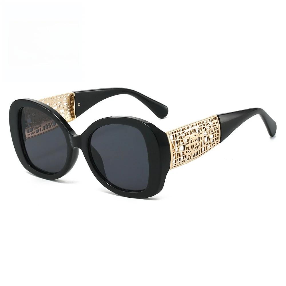 Lunettes de soleil tendance pour femmes, lunettes de soleil rétro haut de gamme, monture large, lune