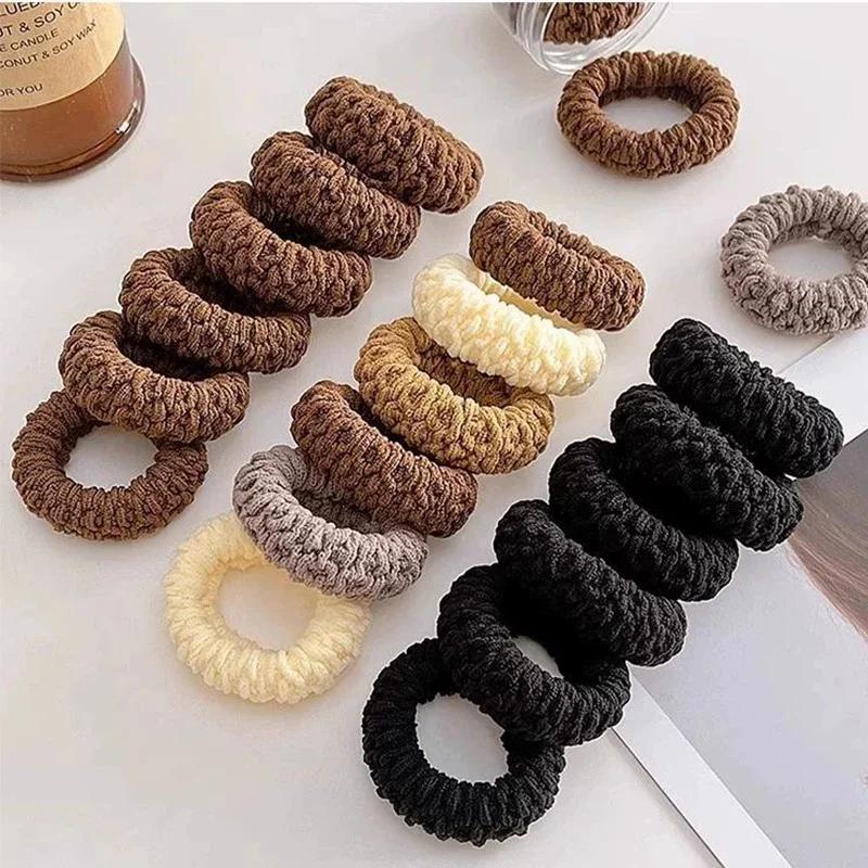 6 pièces d'attaches de cheveux larges et épaisses améliorées, à la mode pour queues de cheval et chi