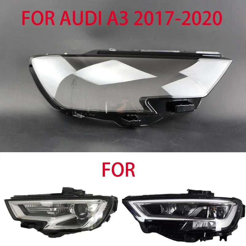 Pour Audi A3 2016-2020 phare abat-jour Transparent phare lentille gauche et droite abat-jour couvert