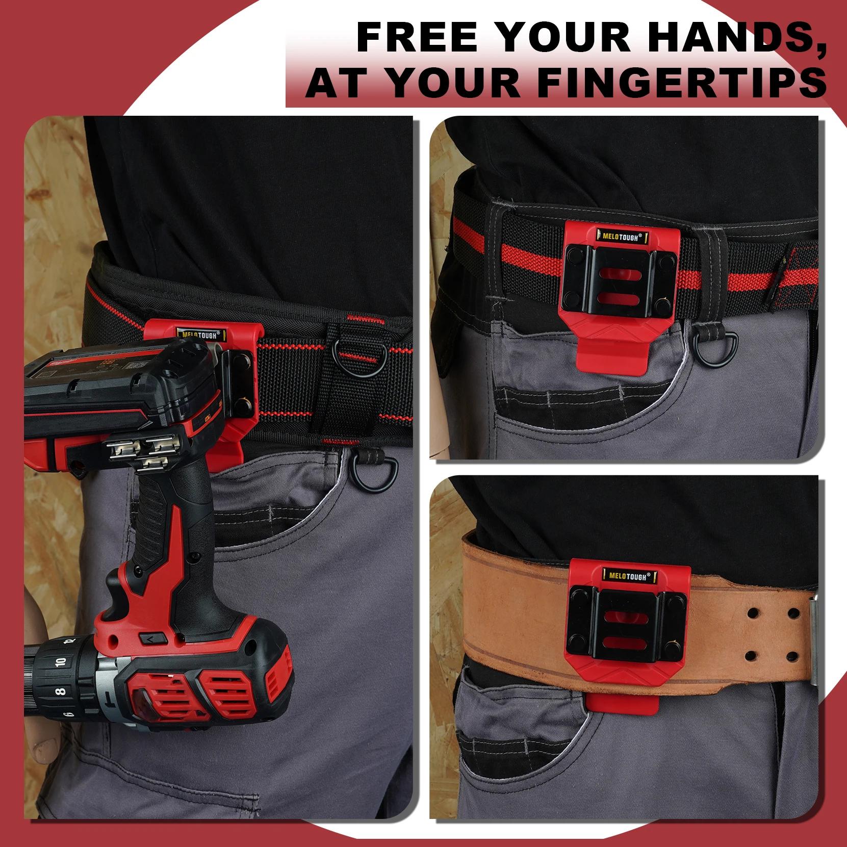 MELOTOUGH Support de forage pour ceinture à outils, clip de ceinture de forage, étui de forage, supp