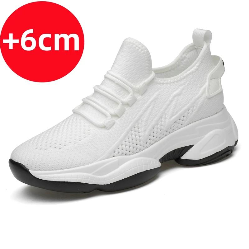 Baskets d'Été à Talons Cachés de 6cm pour Homme, Chaussures de dehors à Rehaussement Nik, Recommandé