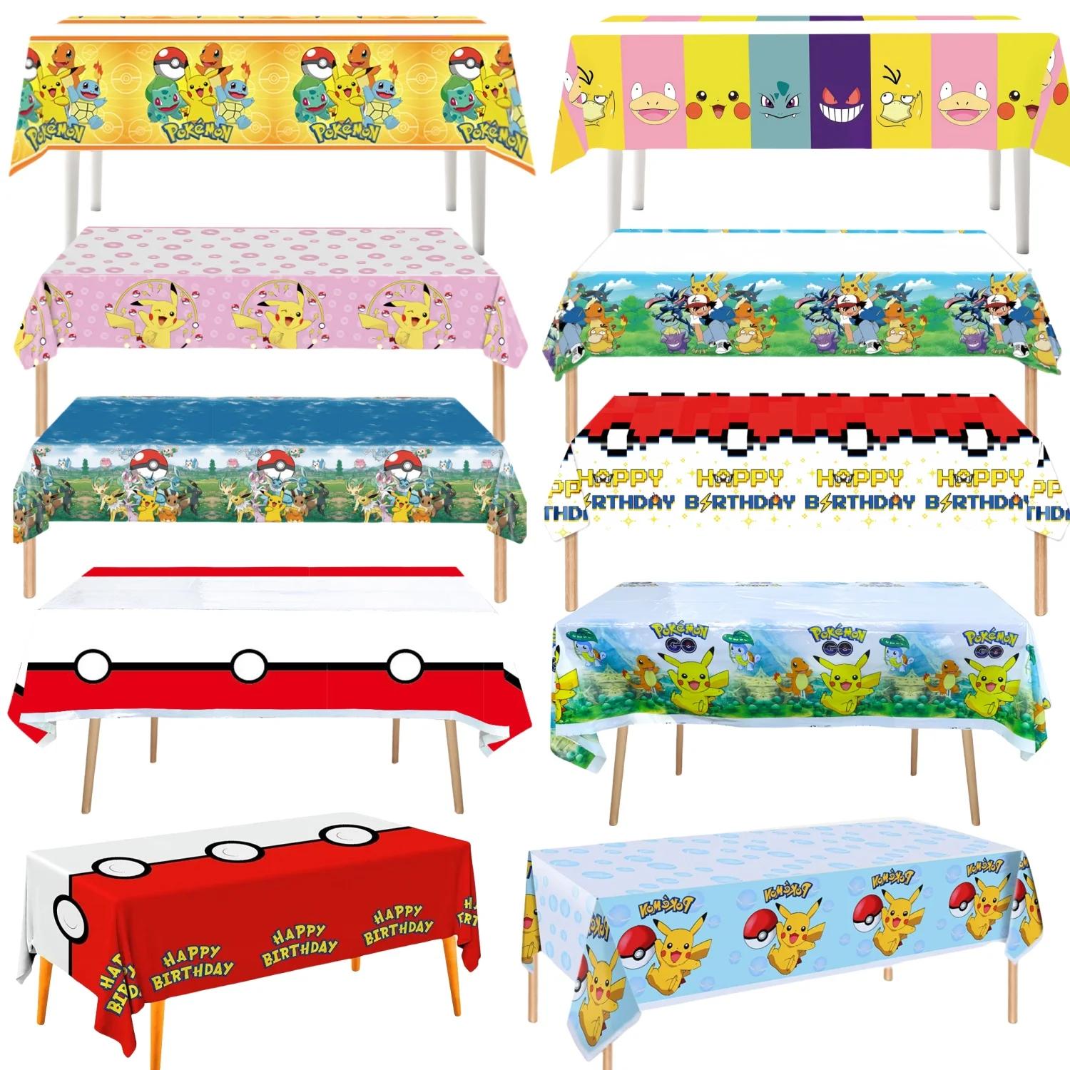 Nappe Pokemon pour Décoration de ixd'Anniversaire, Couverture de Table, Pikachu, Poulet, Grill, Baby