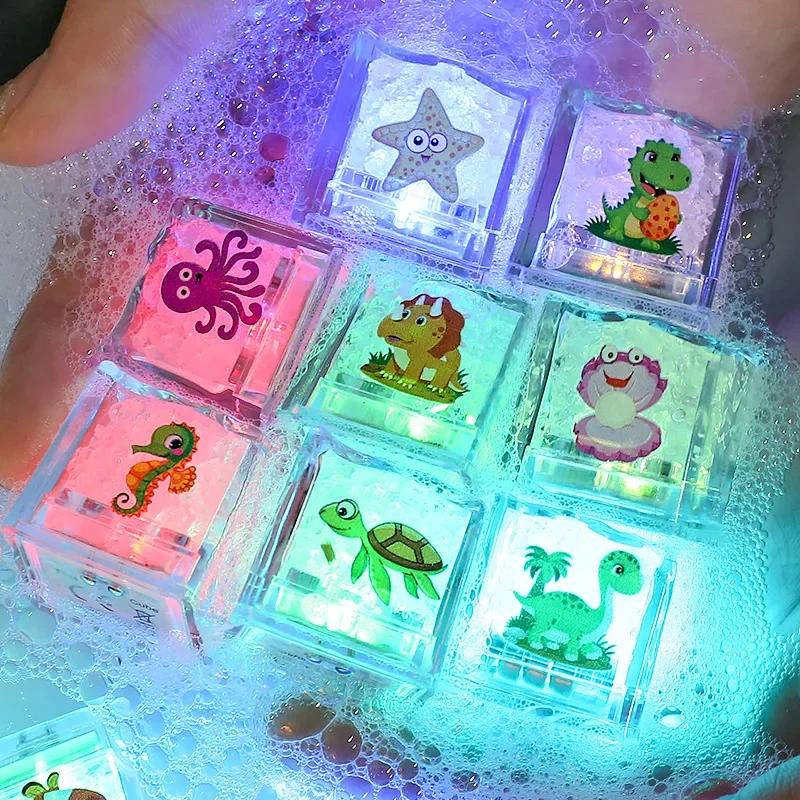 Jouets de bain pour bébé, baignoire lumineuse LED, lumières sous-marines colorées changeantes, jouet