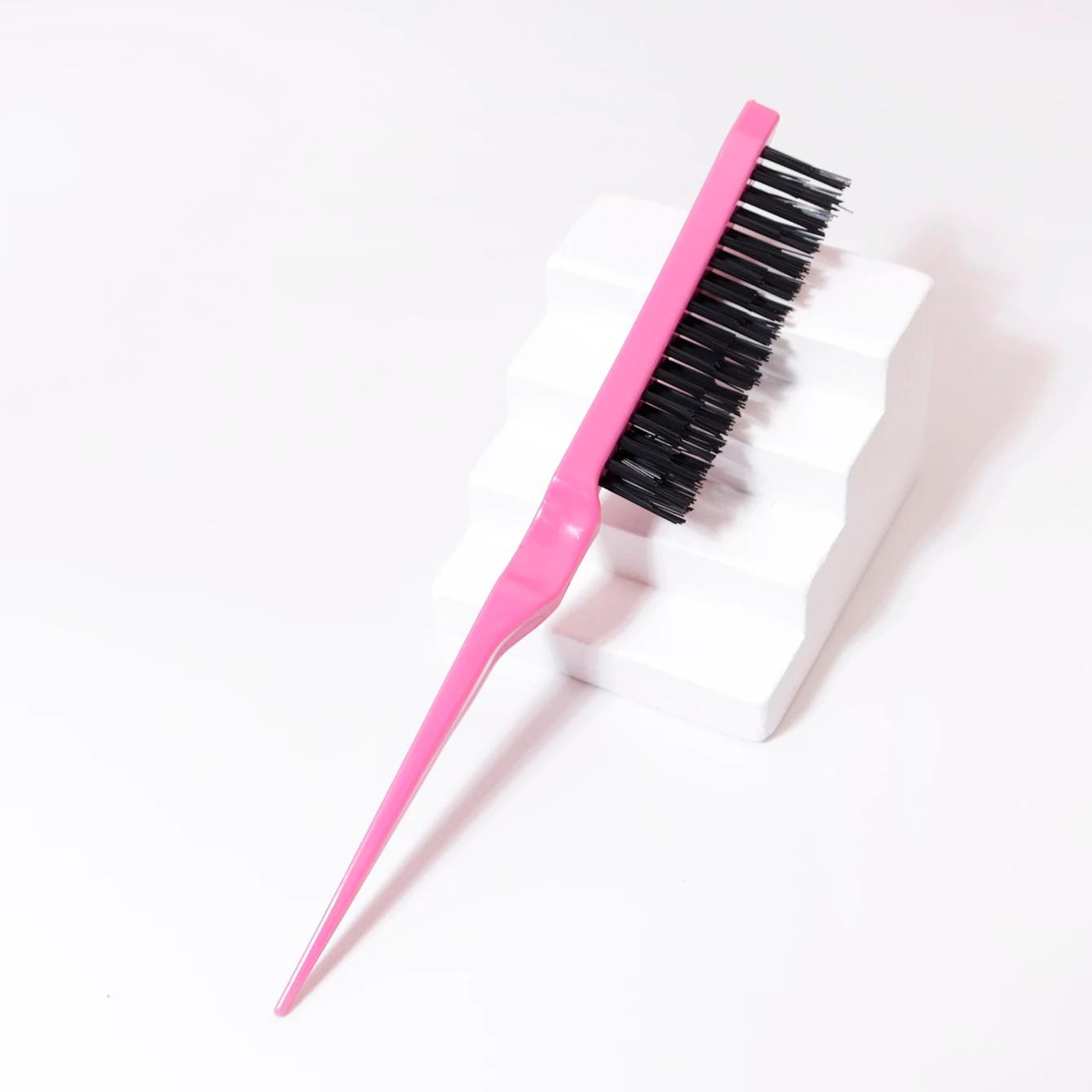 Brosse à queue de Rat 1/7 pièces, pour le peignage du dos, le volumisation des racines et le Massage