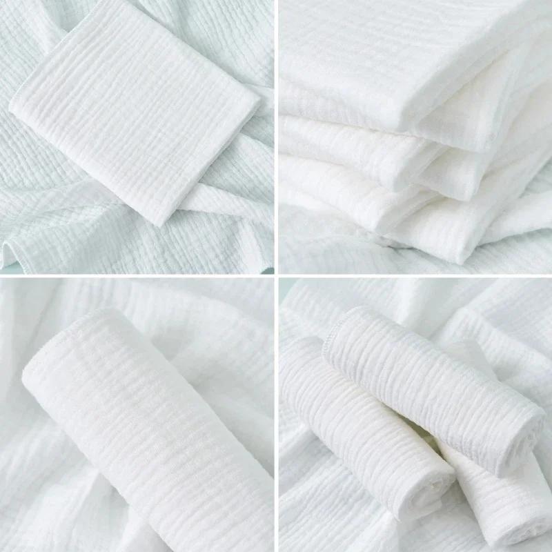 Couches en gaze de coton pour bébé, 8 pièces, pour nouveau-né, à langer, 43x45cm, lavables, réutilis