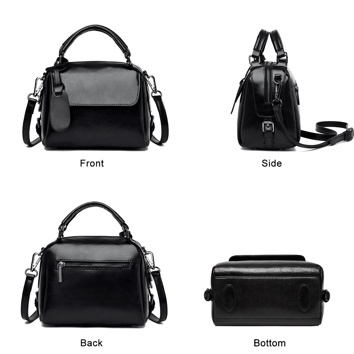 Sac à main de luxe FOXER en cuir fendu pour femme, sac à bandoulière rétro décontracté, sac à poigné