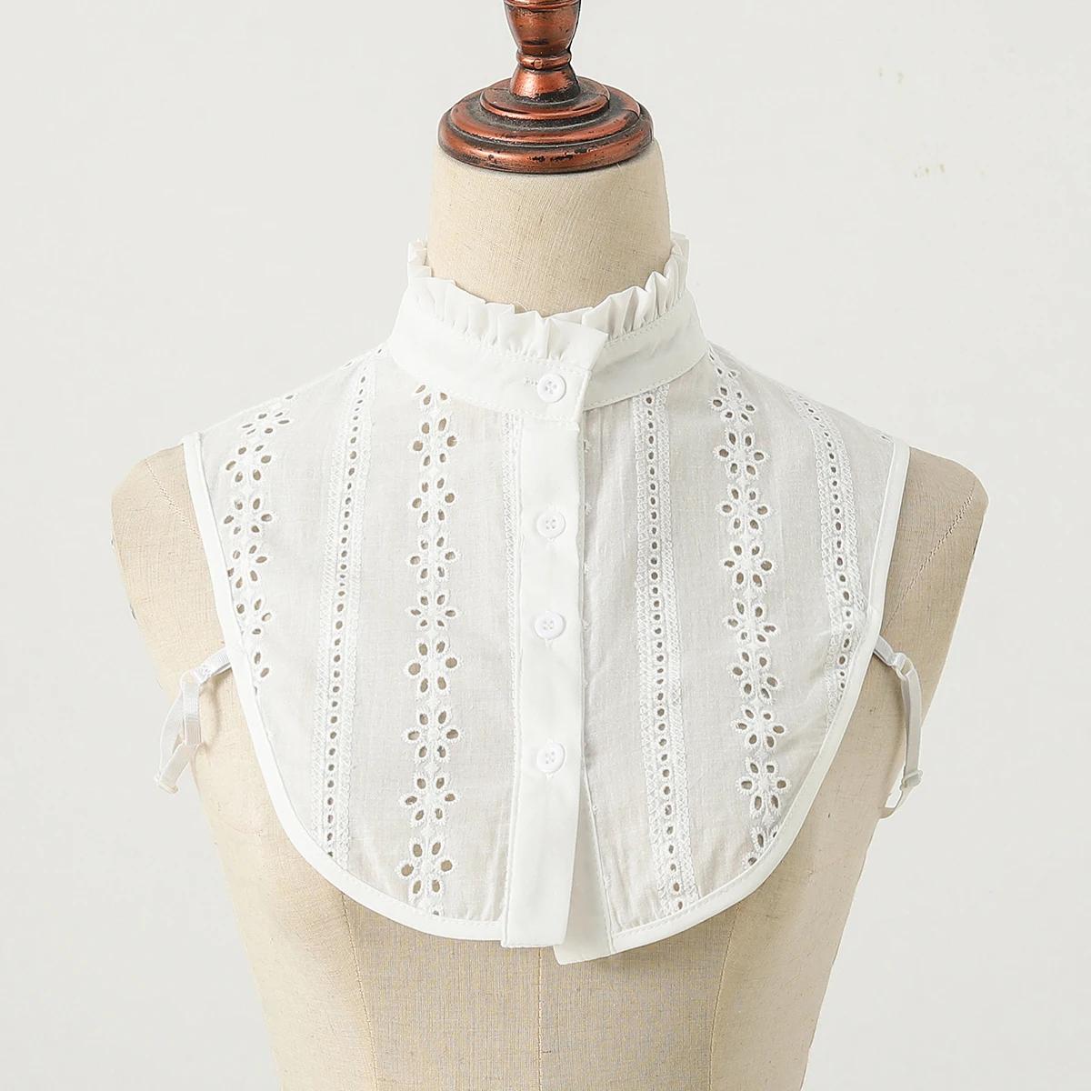 Faux col respirant ajouré pour femmes, col montant à la mode, professionnel décontracté polyvalent, 