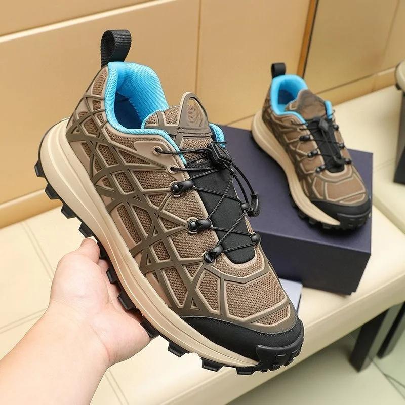 Baskets de luxe pour hommes, respirantes en maille, style fin, chaussures d'été décontractées, confo