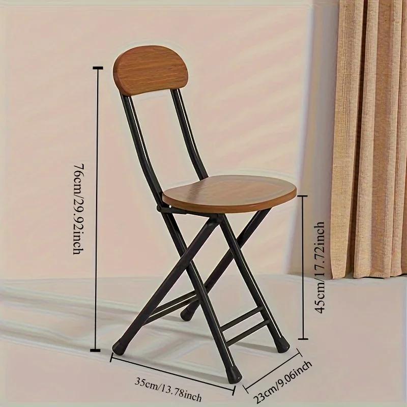 Chaise pliante de Style classique avec siège ovale, Portable, aucun assemblage nécessaire, cadre mét