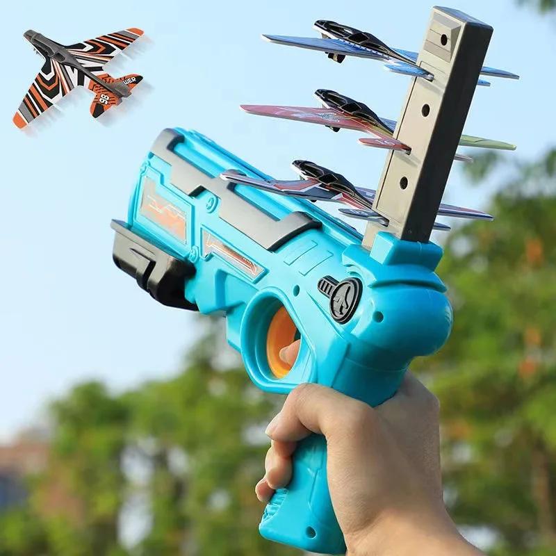 Jouets pour enfants lanceur d'avion avion en mousse amusant pour enfants jouet d'interaction Parent-