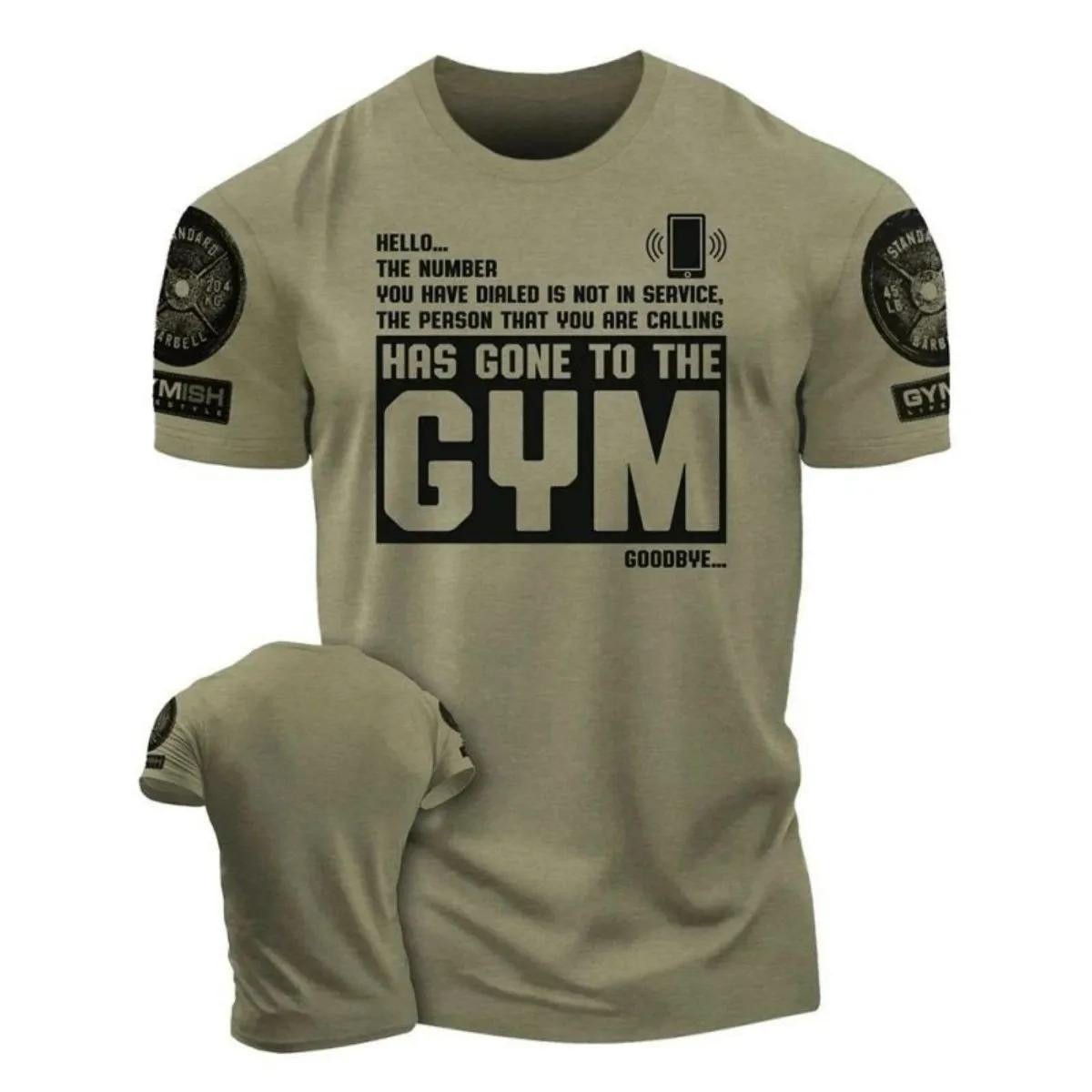 T-shirt col rond confortable et respirant pour hommes, mode d'été, entraînement musculaire, lettre i