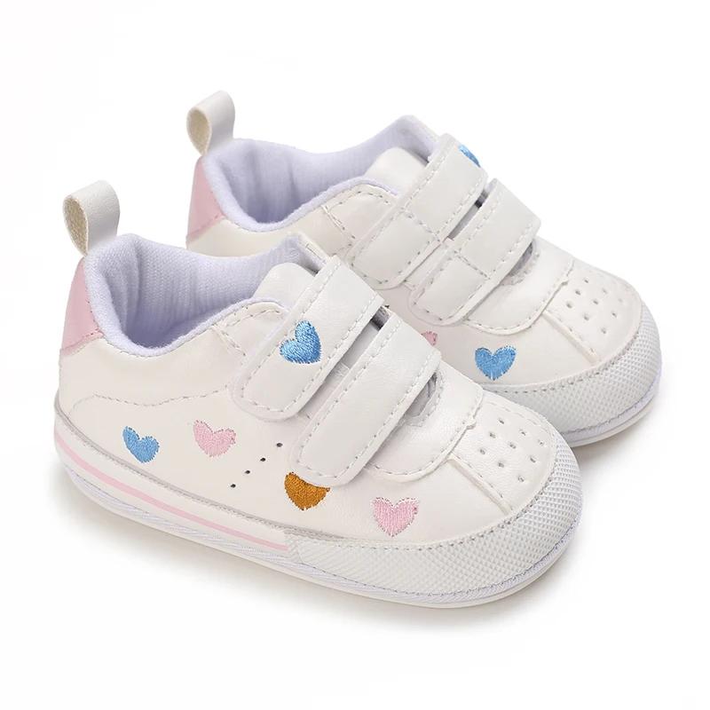 Chaussures décontractées pour bébé fille, jolies baskets à semelle souple, pour les premiers pas de 