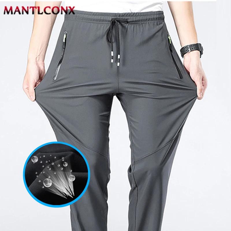 Pantalon décontracté respirant pour hommes, séchage rapide, droit, taille élastique, survêtement, pa