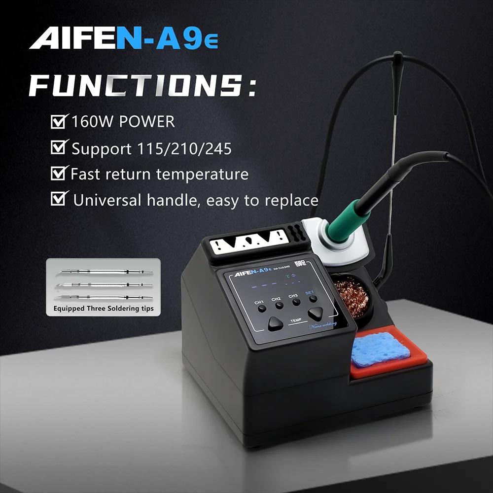 AIFEN A9E Station de soudage Compatible pointe de fer à souder d'origine 210/245/115 poignée contrôl