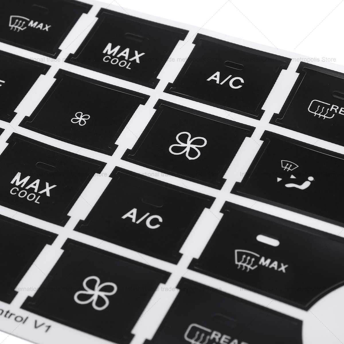 Autocollant de réparation de boutons de climatisation, Kit de réparation délavé, pour Mercedes Benz 