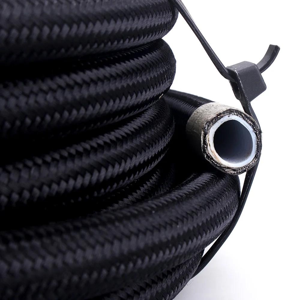 Tuyau de course universel 1M/3M/6M AN4-AN12 tressé tuyau de frein en PTFE ligne d'huile de carburant