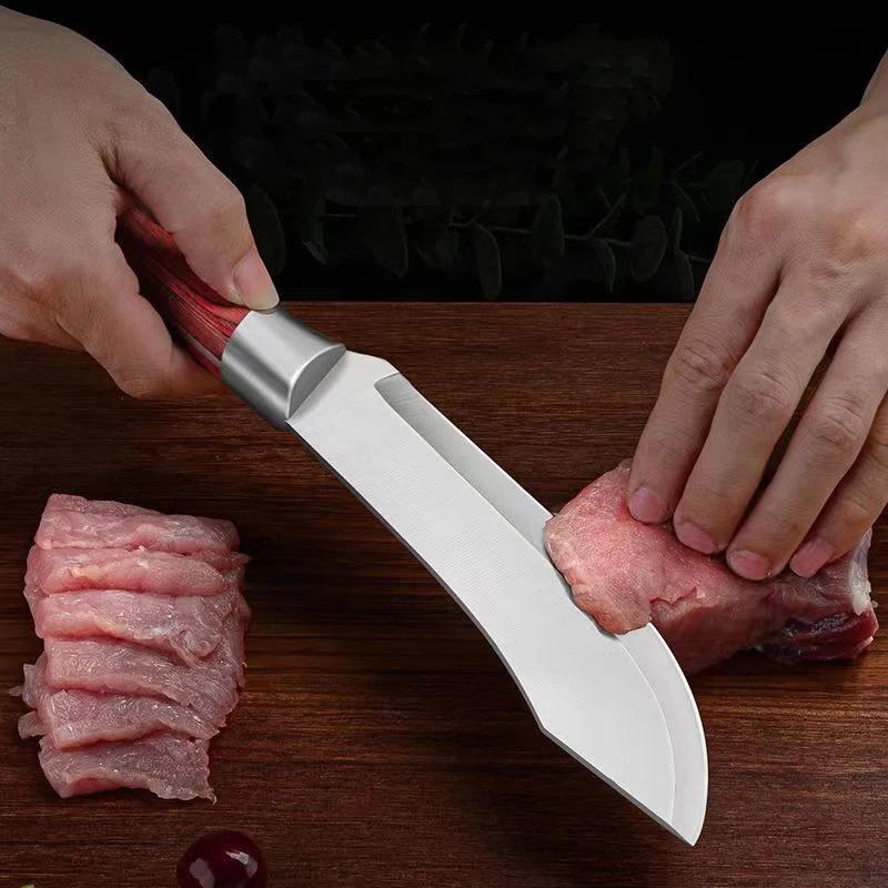 Couteau à désosser coupe de viande couteau de boucher couteau à découper acier inoxydable tranchant 