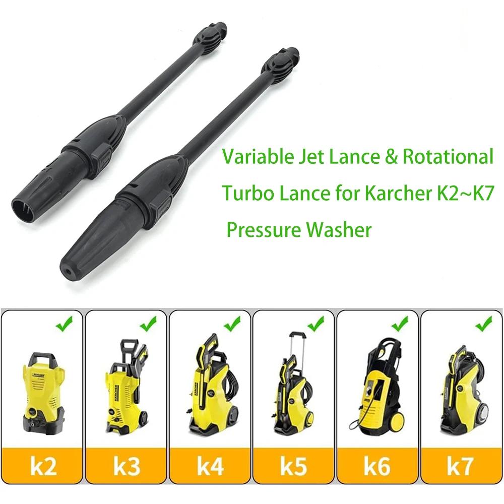 Nettoyeur haute pression baguette pointe Jet d'eau Lance buse rotative Turbo Lance voiture laveuse J