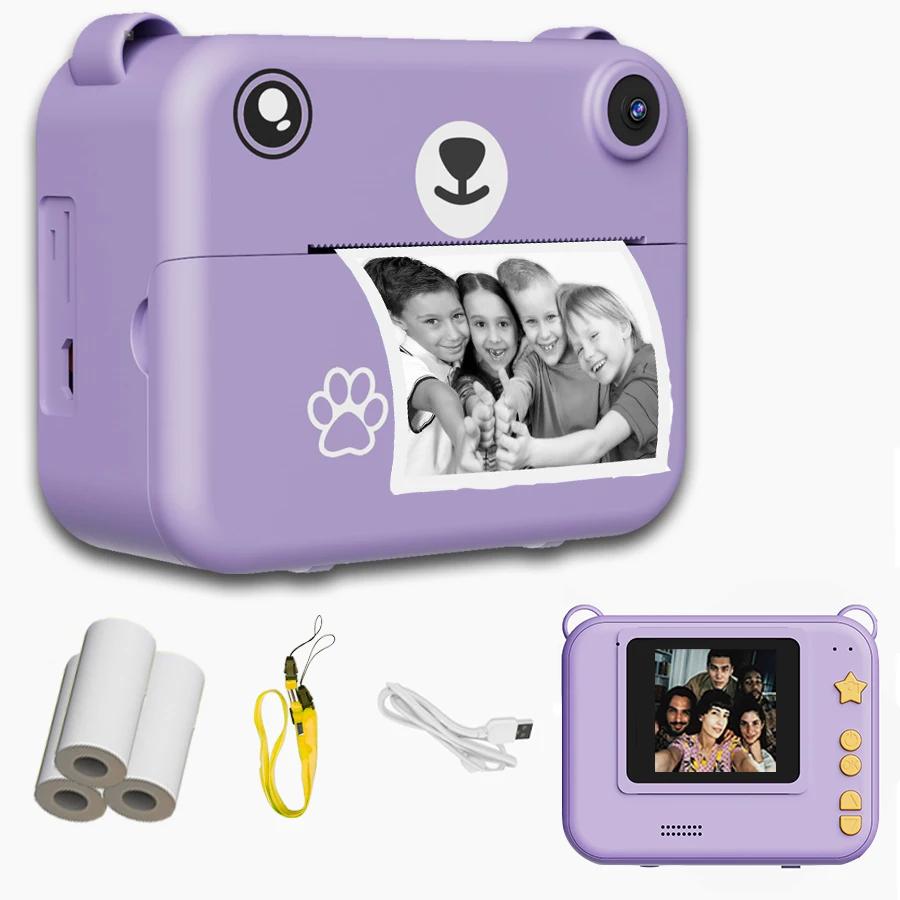 Appareil Photo numérique pour enfants, photographie à impression instantanée, enregistreur vidéo HD 