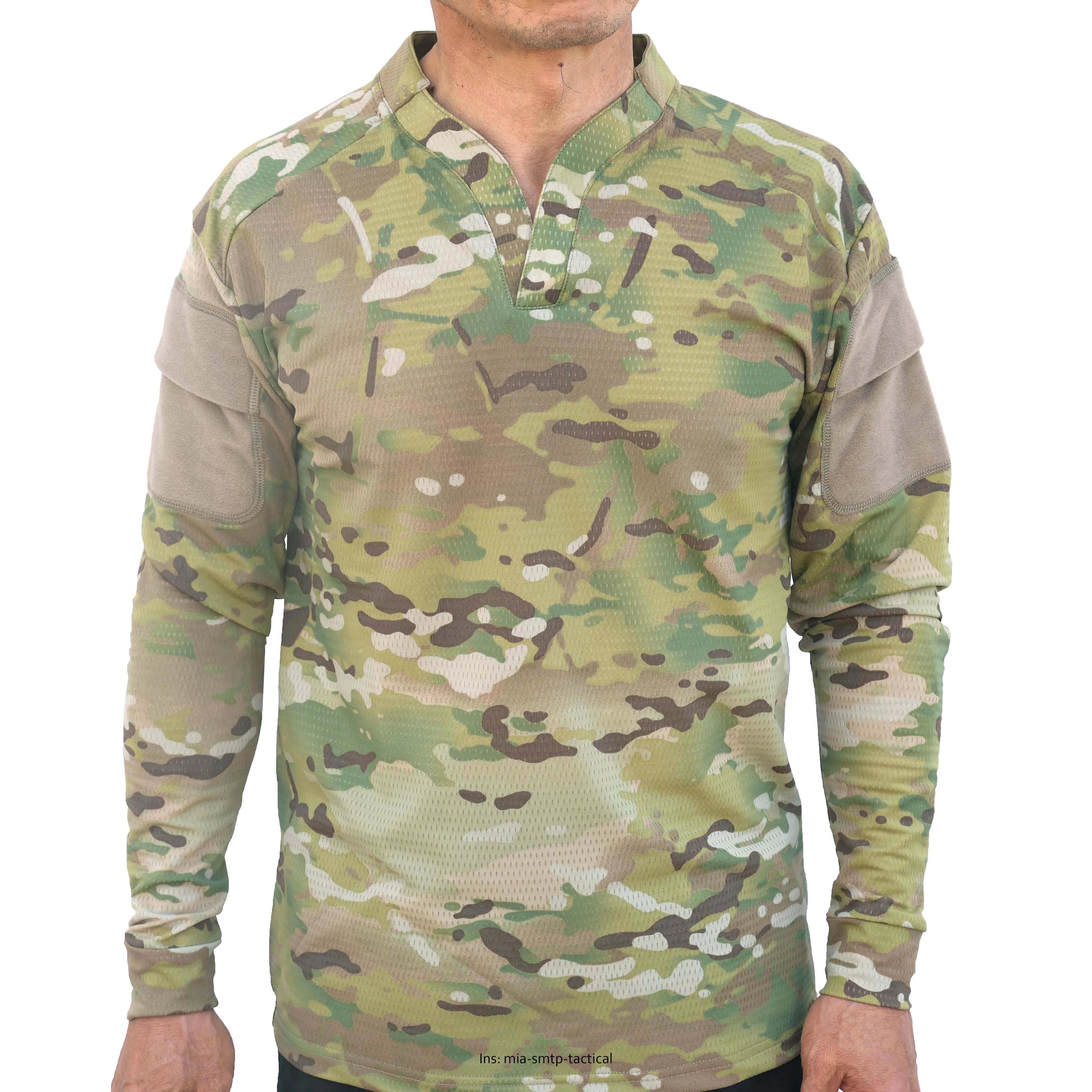 Chemise de combat respirante style Cag SMTP002 pour hommes à manches longues