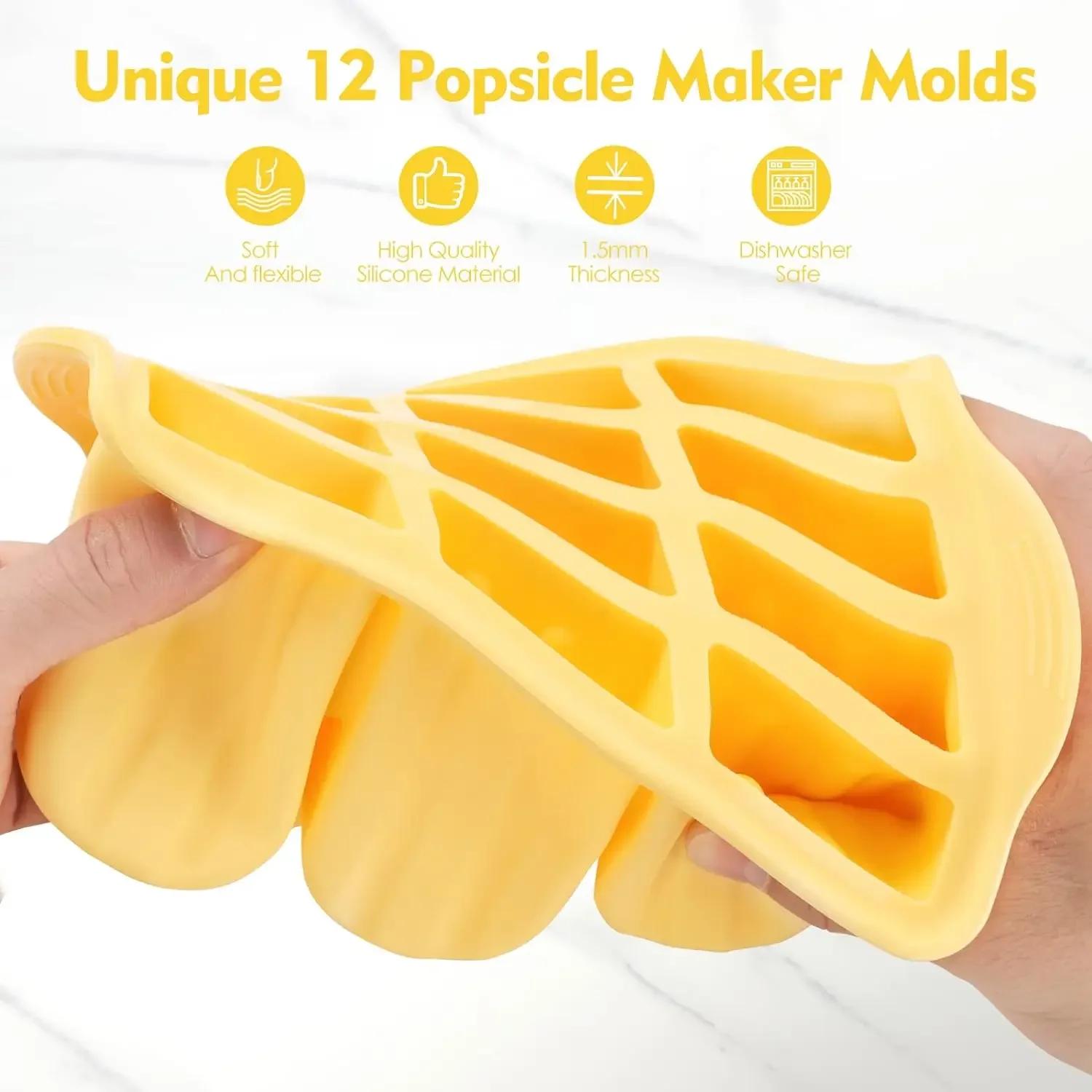 Moules à sucettes en Silicone sans BPA, 12 pièces, plateaux à sucettes pour congélateur, moules à su