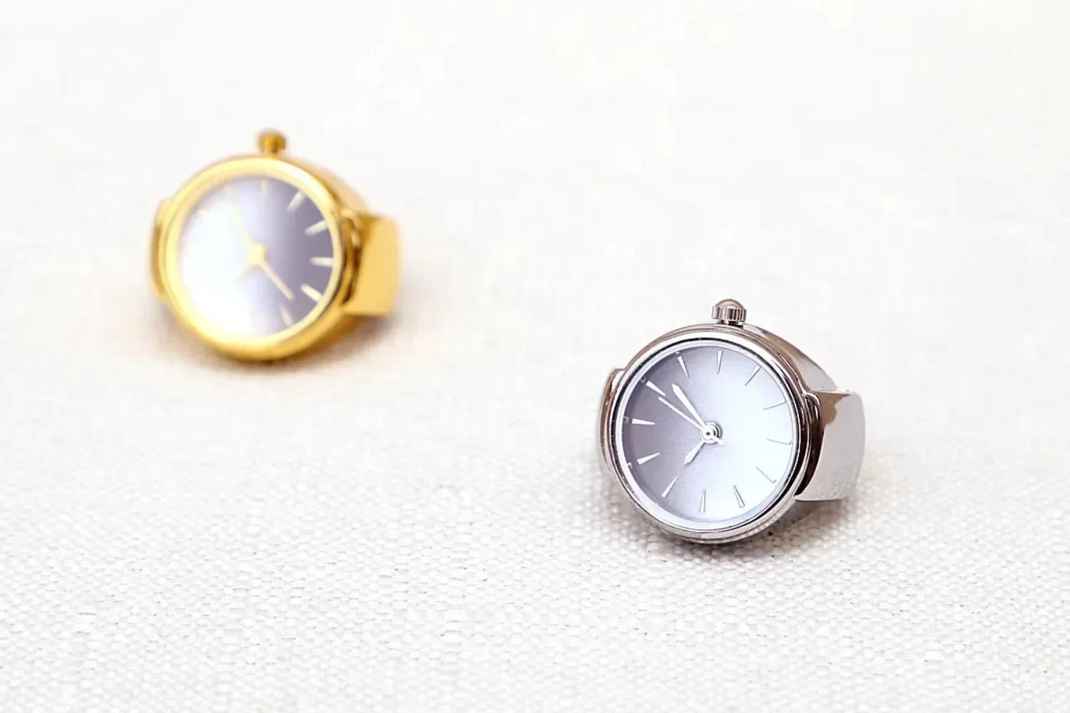 Mini montre avec anneau pour hommes et femmes, montre-doigt de personnalité, Banquet d'affaires, Coc