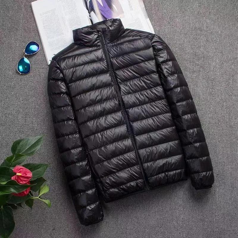 0-10 ℃   Veste d'hiver pour hommes, doudoune de canard Ultra légère, Portable, à capuche, plume, Par
