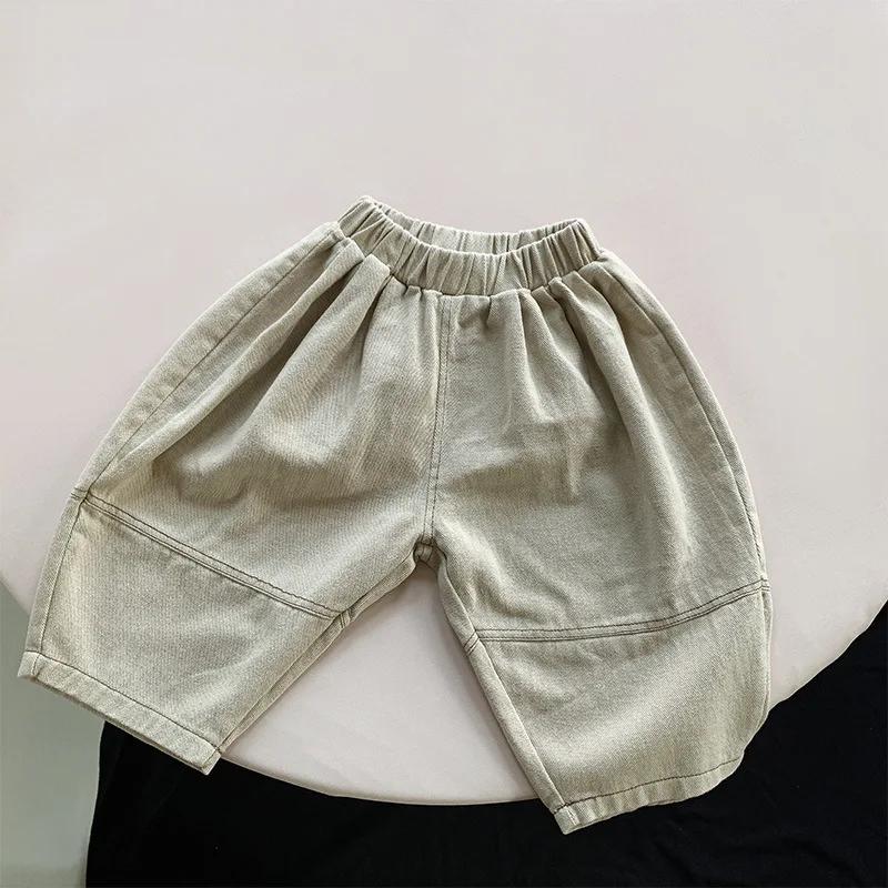 Pantalon sarouel jambes larges enfants printemps 2024 - Vêtement décontracté bébé garçon fille mode nouveau