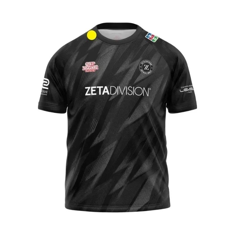Été décontracté e-sports Zeta Division équipe maillot identité à manches courtes t-shirt hommes haut