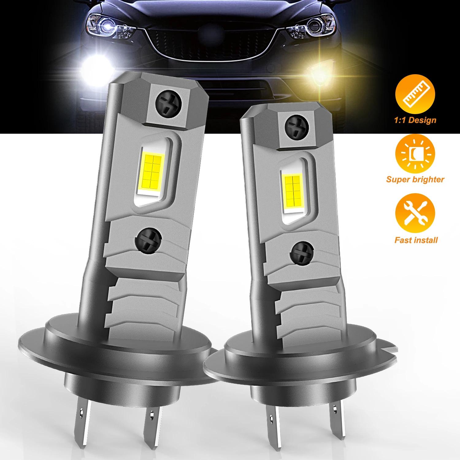 MZGN 2 pièces H7 LED ampoule de phare 12000lm halogène taille conception pour voiture lampe à LED 8 