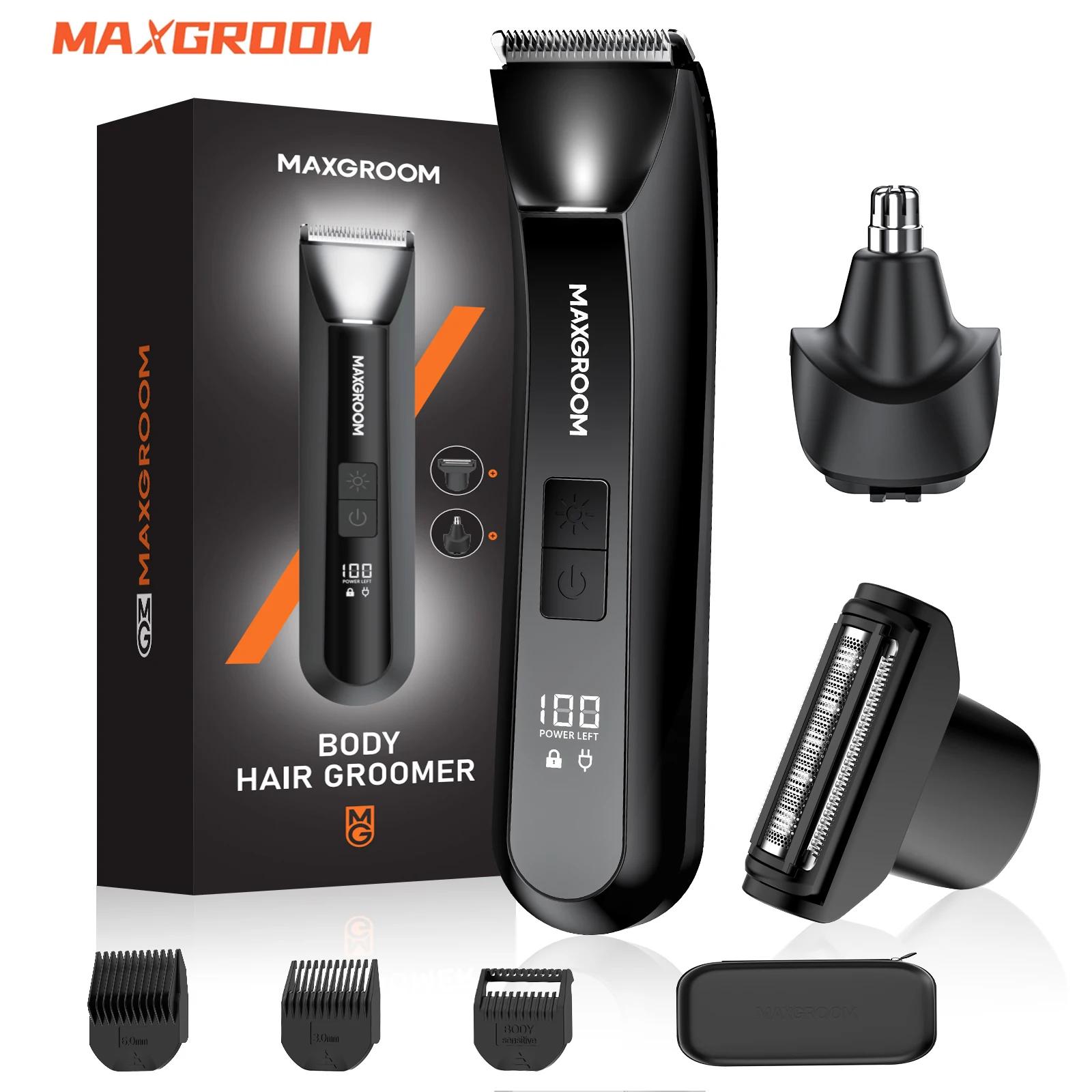 MAXGROOM nouveau corps tondeuse à cheveux rasoir pour hommes tondeuse à billes pour l'aine pubienne 