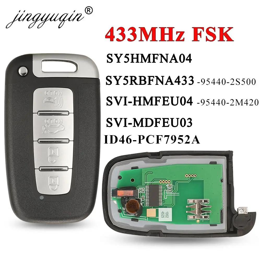 Clé télécommande intelligente 4BT, 433Mhz, ID46, pour Kia Forte Soul Rio Borrego Sorento Optima Hyun