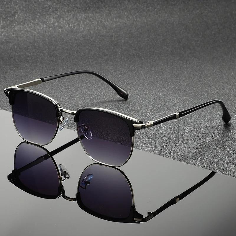Lunettes de soleil carrées de luxe hommes femmes marque concepteur tendance alliage cadre lunettes d