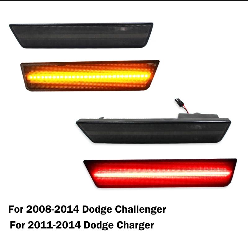 Enquêter de position latéral de pare-chocs de voiture pour Dodge Challenger, clignotant, feux de sta