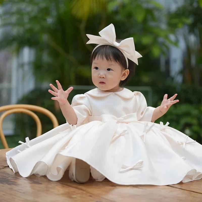 Robe de premier anniversaire pour bébé fille, automne hiver, haut de gamme, légère, Niche de luxe, r