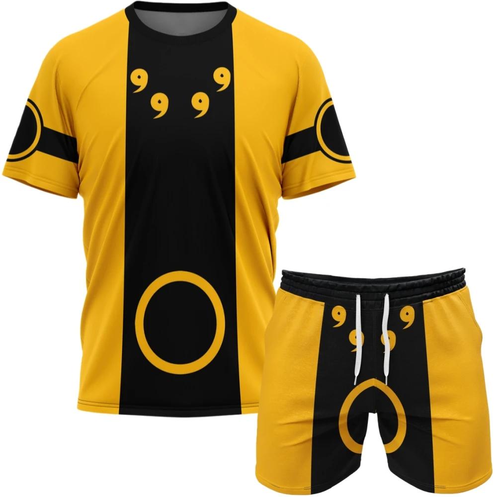 Nouvelle collection printemps-été Naruto : Ensemble de sport ample à manches courtes et shorts, gran
