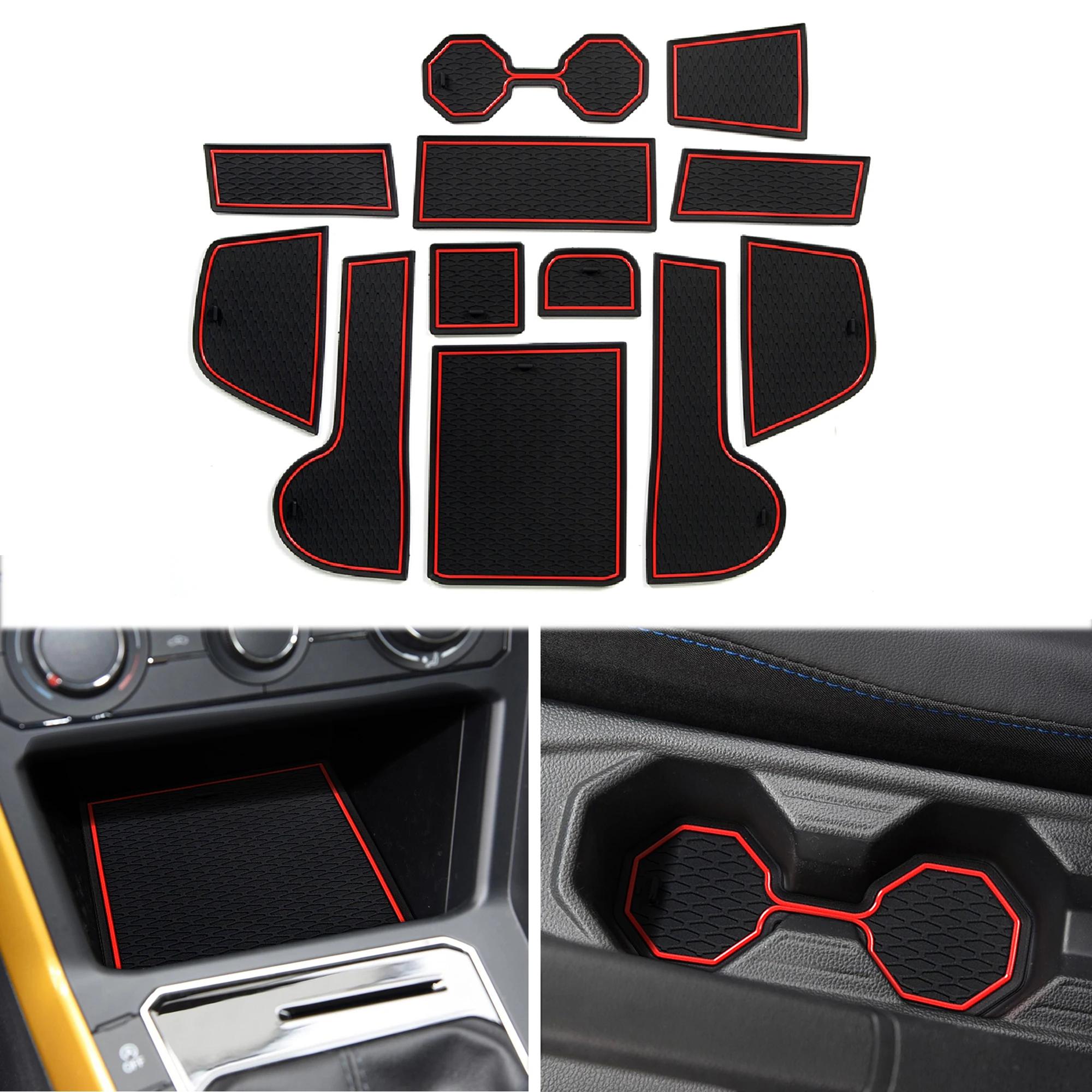 12 pièces pour VW Volkswagen POLO MK6 AW 2018 - 2025 Tapis antidérapants pour fentes de porte et por
