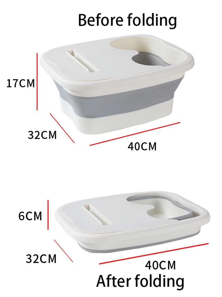 Bain de pieds pliable, seau de Massage, seau de trempage, bassin pliant, seau de bain de pieds, Saun