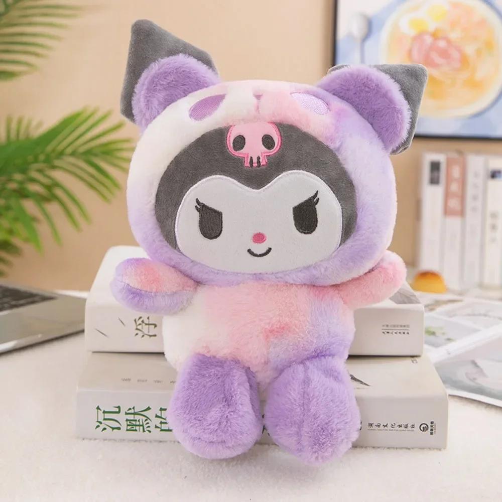 25CM Kawaii Sanrio peluche Hello Kitty cannelle Kuromi Pochacco peluche poupée dessin animé mignon j