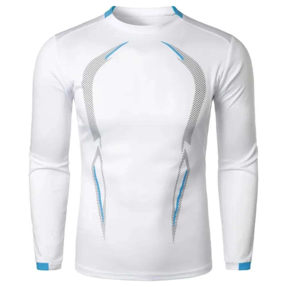 T-shirt à manches longues pour hommes, léger et respirant, à séchage rapide, Streetwear, surdimensio