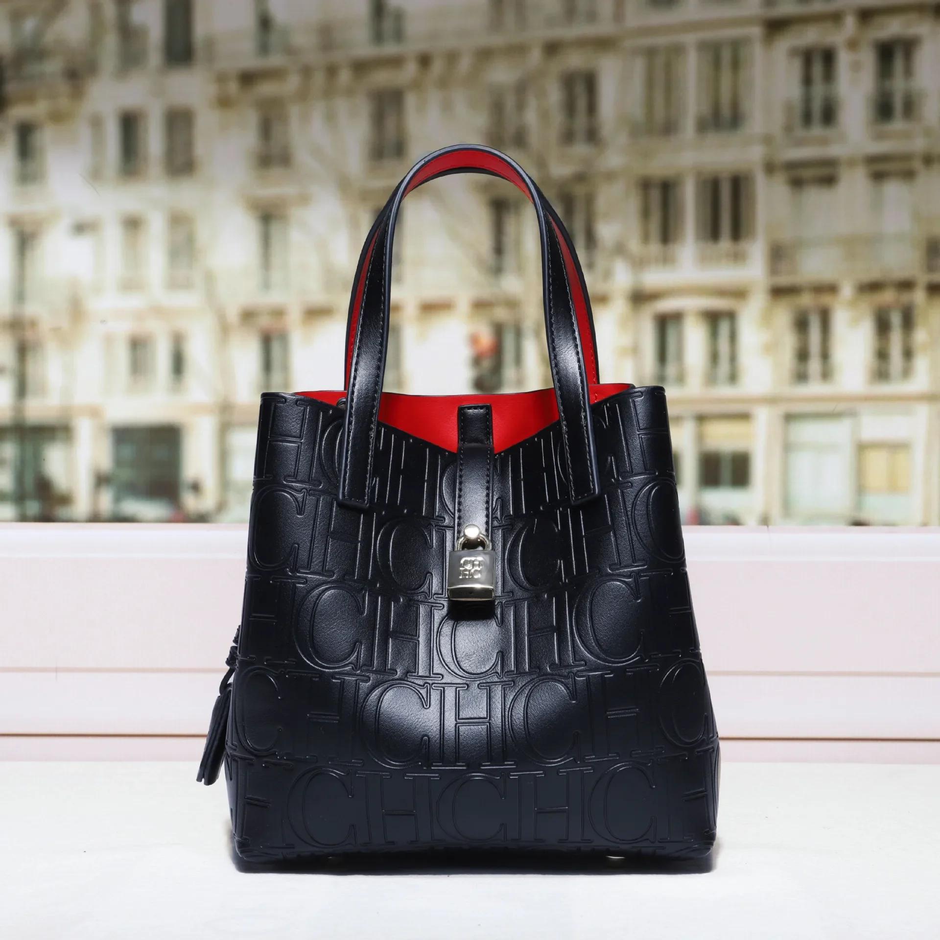 Sac à main grande capacité de marque de luxe, imprimé lettres, avec fermoir, tendance 2025, sac band