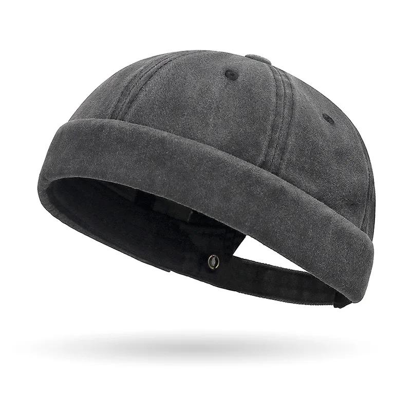 Casquette hip-hop délavée à capote souple de style rue – Chapeau de fermier unisexe et polyvalent
