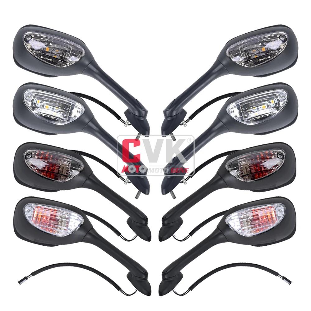 CVK miroirs rétroviseur inversé avec lumière pour Suzuki GSXR600 GSXR750 GSXR1000 K5 K6 K7 K8 2005 2