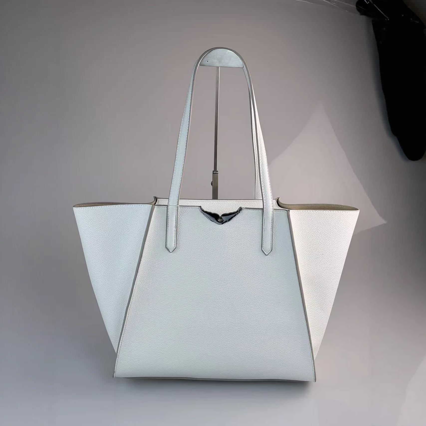 Nouveau Sac Fourre-Tout Grande Capacité pour Femme 2026 - Design Aile Tendance, Poignée Supérieure É