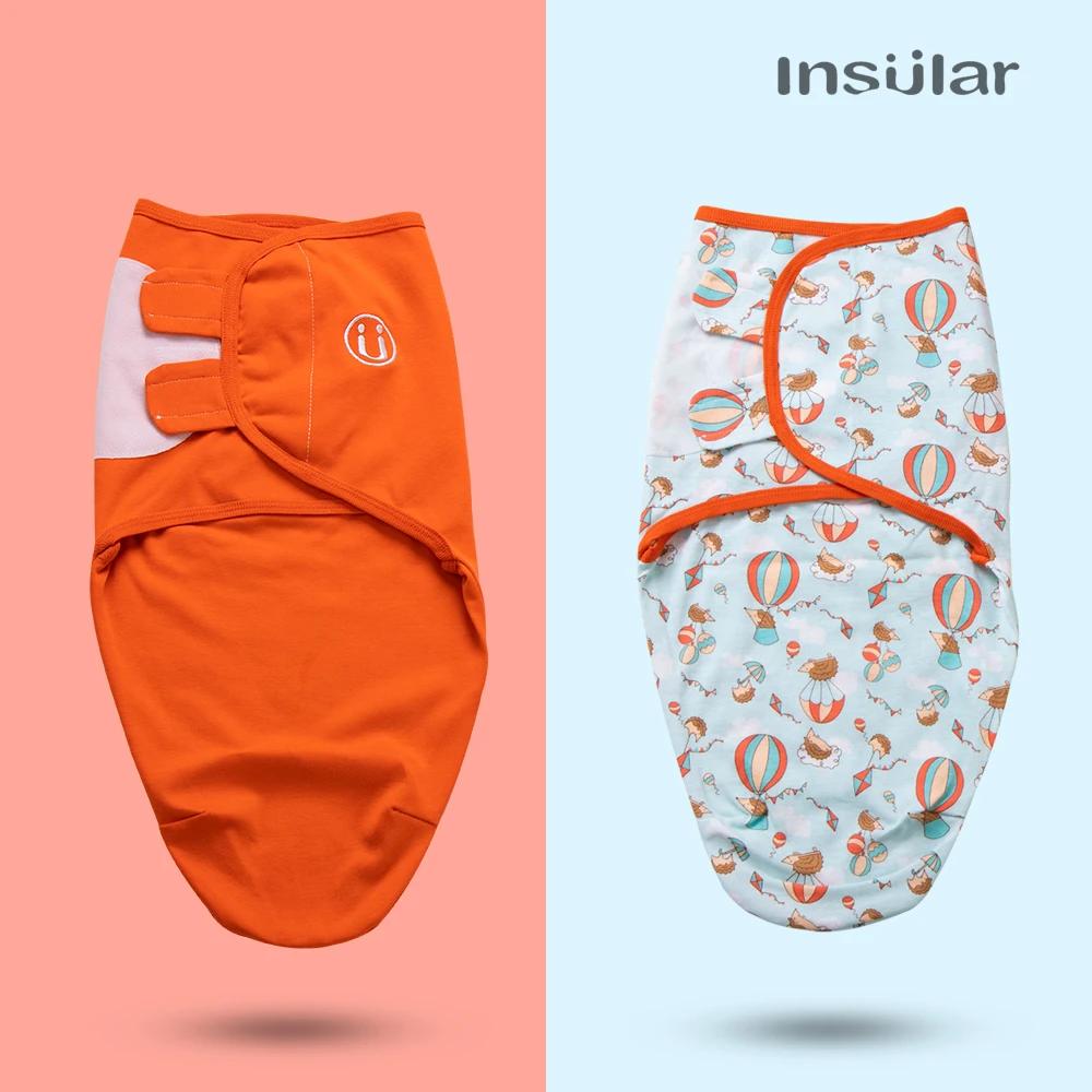 Insular 2 pièces/ensemble cocon nouveau-nés infantile coton tricot bébé emmaillotage couvertures pou