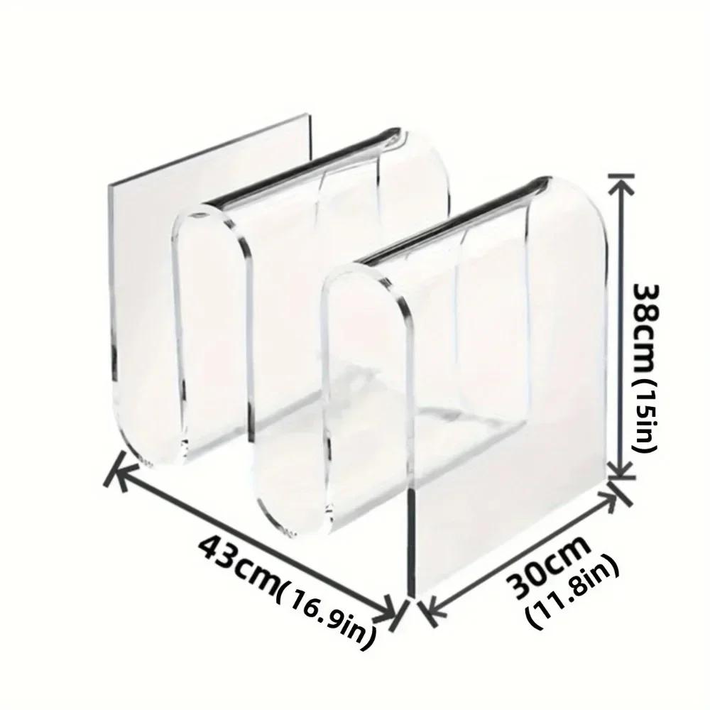 Étagère à livres transparente nordique en acrylique, Table d'appoint de personnalité, meubles de sal