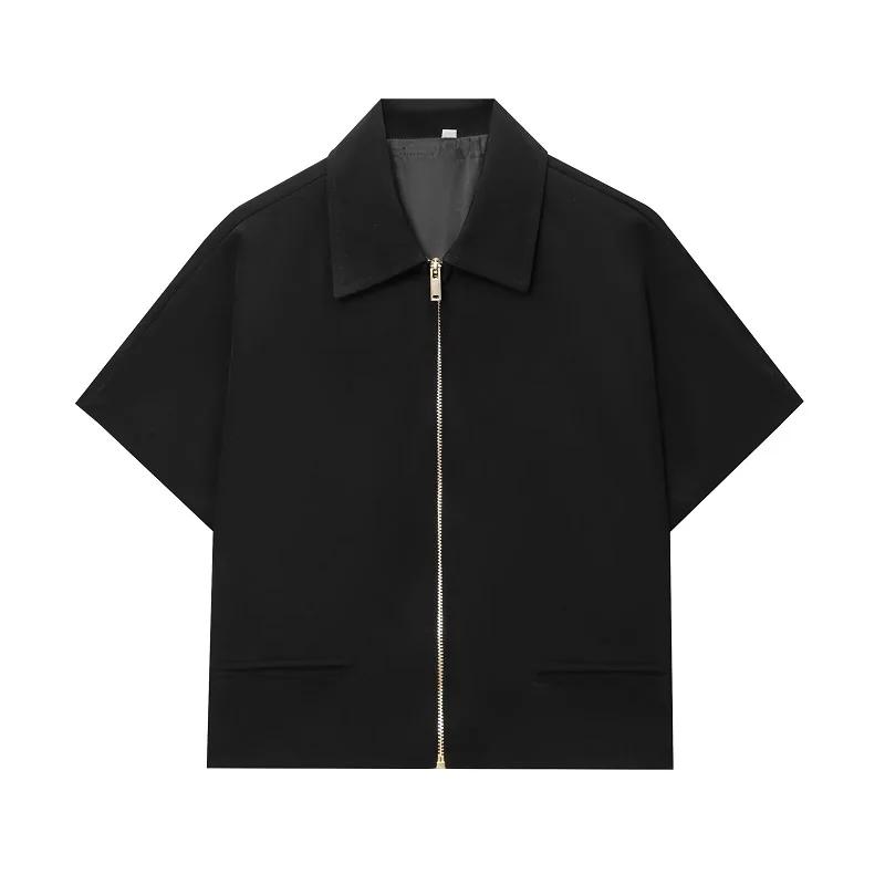 MUJER 2025 veste courte femmes fermeture éclair varsité femmes vestes à manches courtes femmes mante