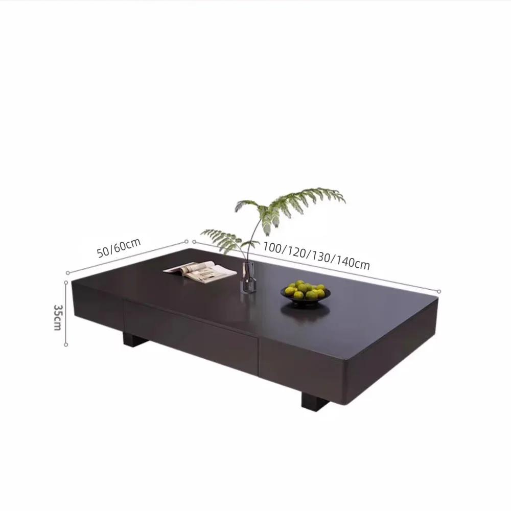 Tables basses De luxe modernes rangement Tables basses en marbre minimaliste nordique rectangulaire 