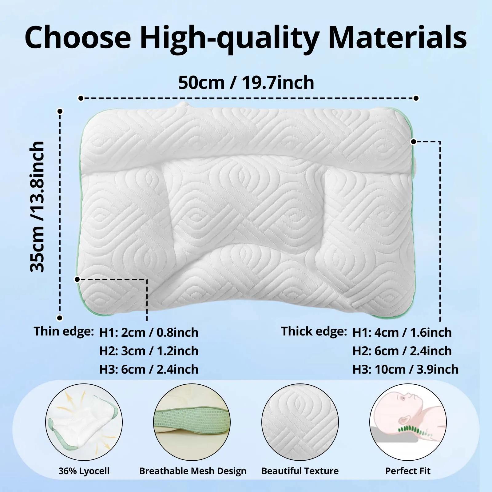 Oreiller cervical pour enfants de 1 à 18 ans, aide au sommeil, Protection du cou, orthopédique, orei