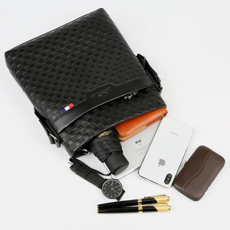 Sac à bandoulière simple en cuir de vache véritable pour hommes, nouveau Style 2025, sac d'affaires 